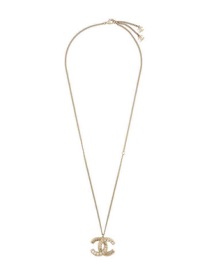 Chanel Vintage Braided Cc Pendant Necklace