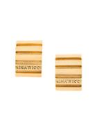 Nina Ricci Vintage Statement Hoop Clip-on Earrings - Metallic