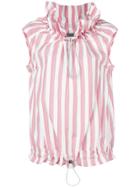 Zoe Jordan Oliveras Striped Cotton Shirt - Red