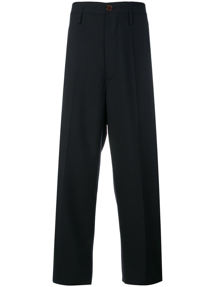 Marni Cropped Chino Trousers - Blue