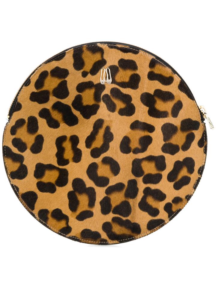 Pretty Ballerinas Leopard Print Clutch - Black