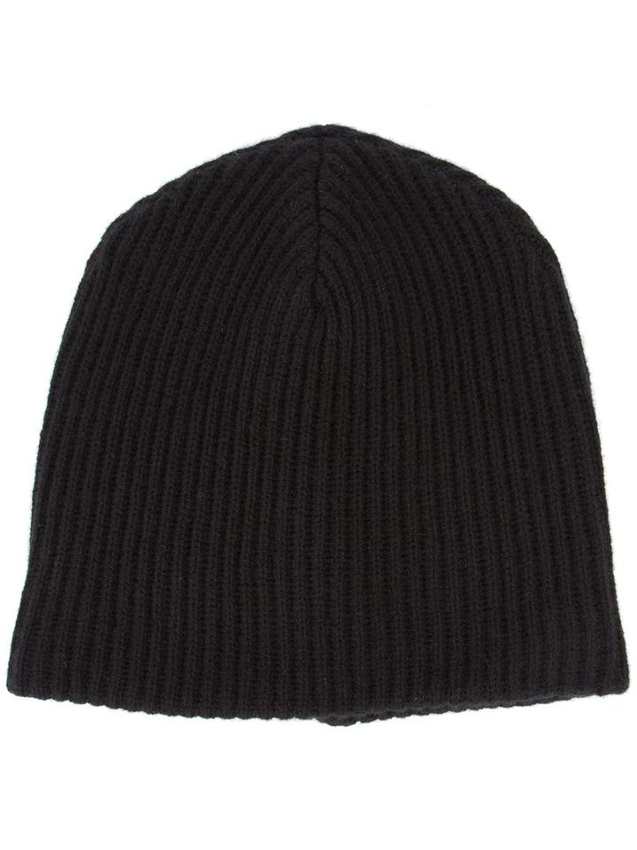 Baja East Cashmere Beanie, Adult Unisex, Black, Cashmere