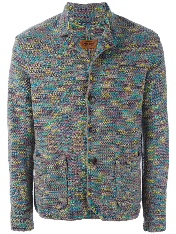 Missoni Cashmere Knit Blazer, Men's, Size: 48, Cashmere
