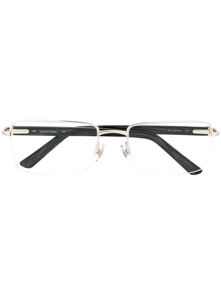 Cartier Square Frames Glasses - Black