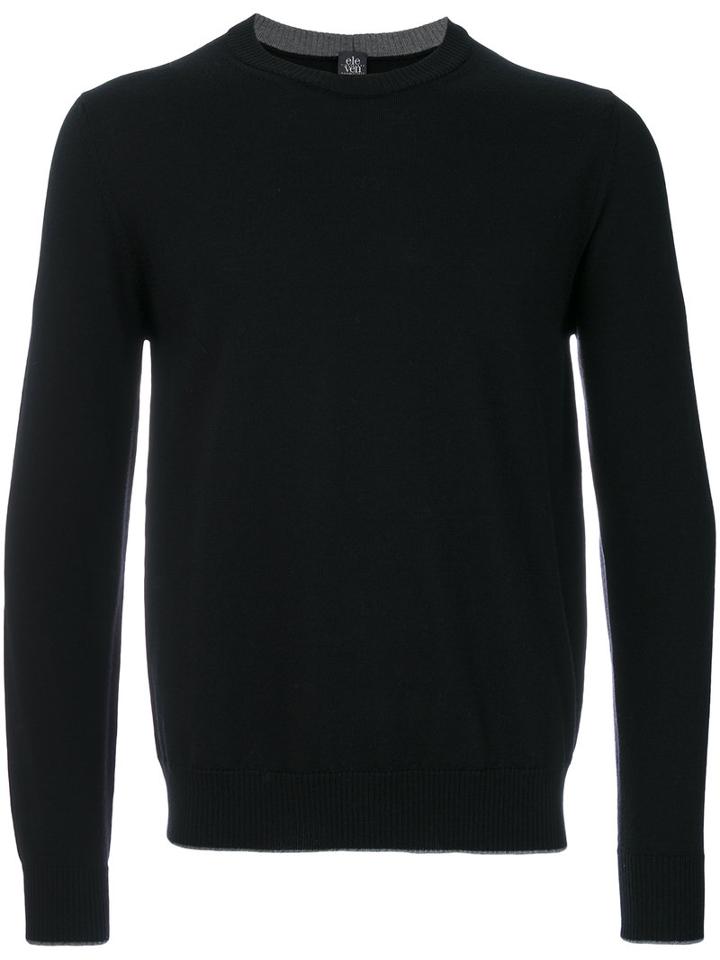 Eleventy - Crew-neck Jumper - Men - Wool - Xl, Black, Wool