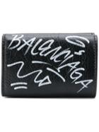 Balenciaga Carry Mini Wallet - Black