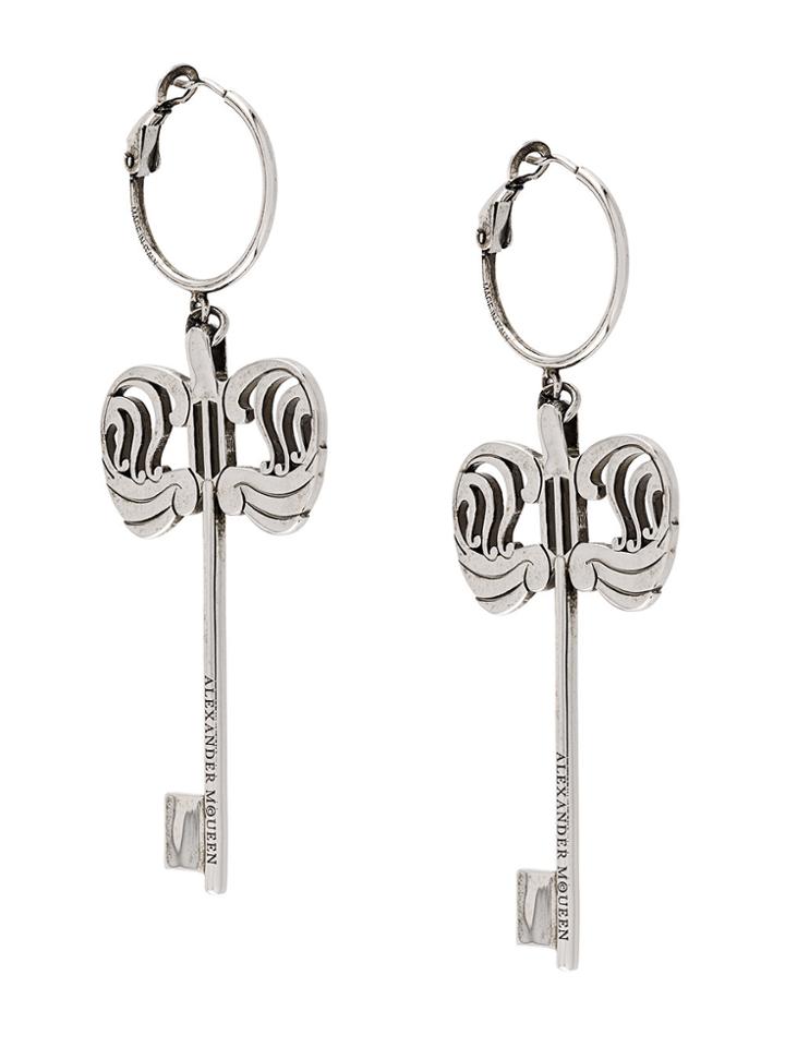 Alexander Mcqueen Key Earrings - Metallic