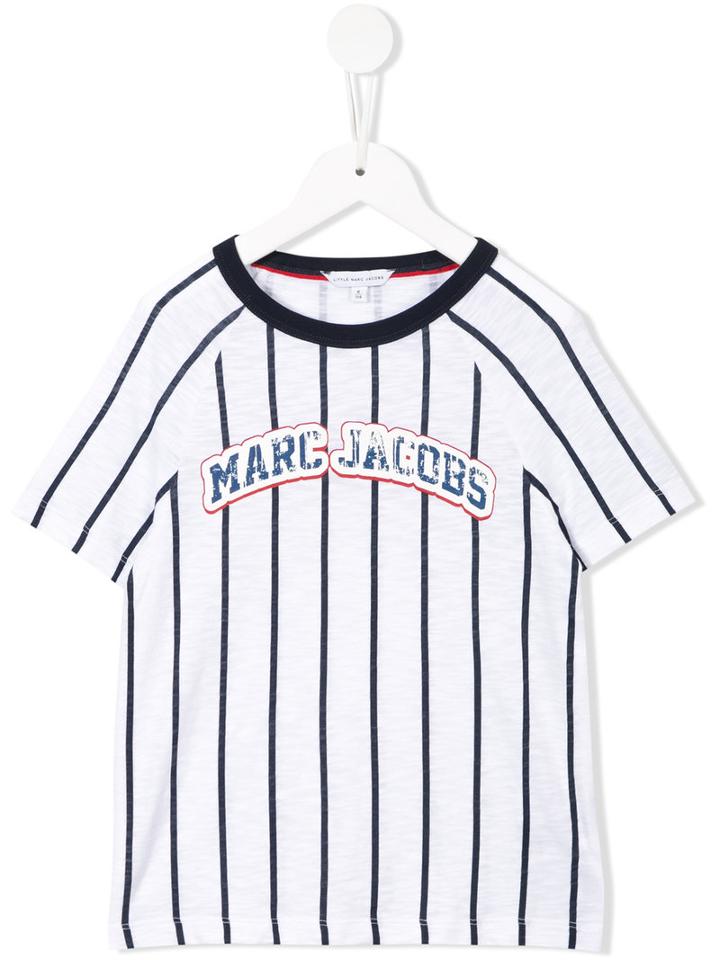 Little Marc Jacobs Striped T-shirt, Boy's, Size: 8 Yrs, White