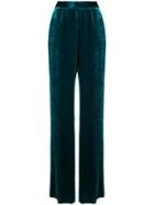 Etro Velvet Palazoo Pants - Green