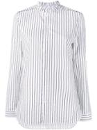 Marie Marot 'diana' Striped Blouse, Women's, Size: Medium, White, Cotton