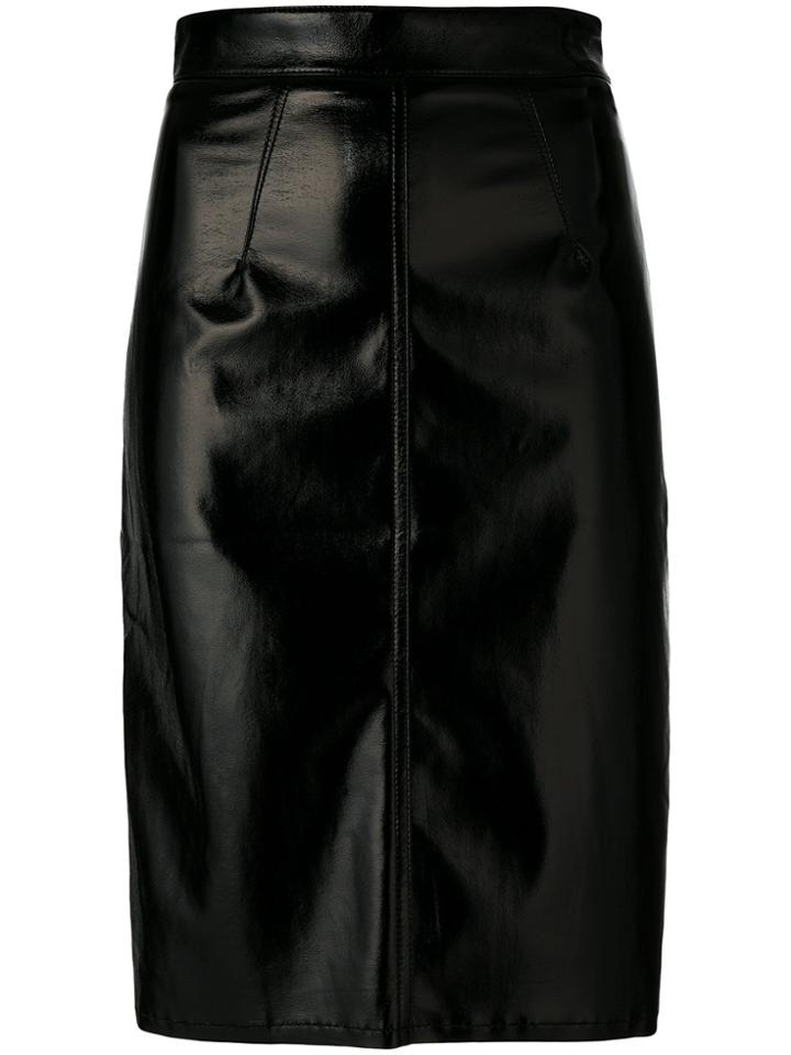 Fiorucci Vinyl Mini Skirt - Black