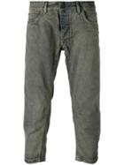 Rick Owens Drkshdw - Cropped Jeans - Men - Cotton - 33, Grey, Cotton