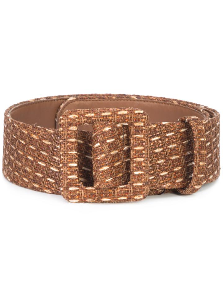 Rosie Assoulin Woven Belt - Brown