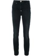Philipp Plein - High-waisted Jeans - Women - Cotton/polyester/spandex/elastane - 29, Black, Cotton/polyester/spandex/elastane