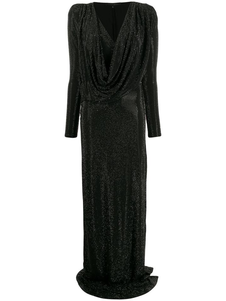 Philipp Plein Long Dress -28 Crystal - Black