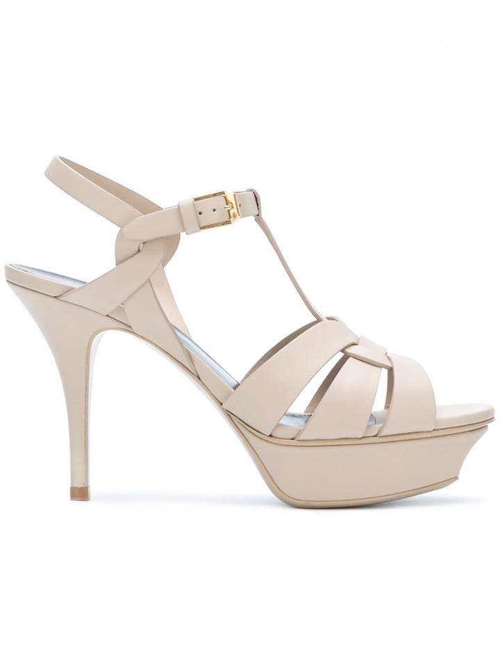 Saint Laurent Classic Tribute 75 Sandals - Neutrals