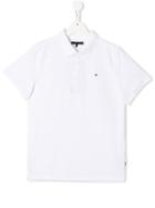 Tommy Hilfiger Junior Ribbed Polo T-shirt - White