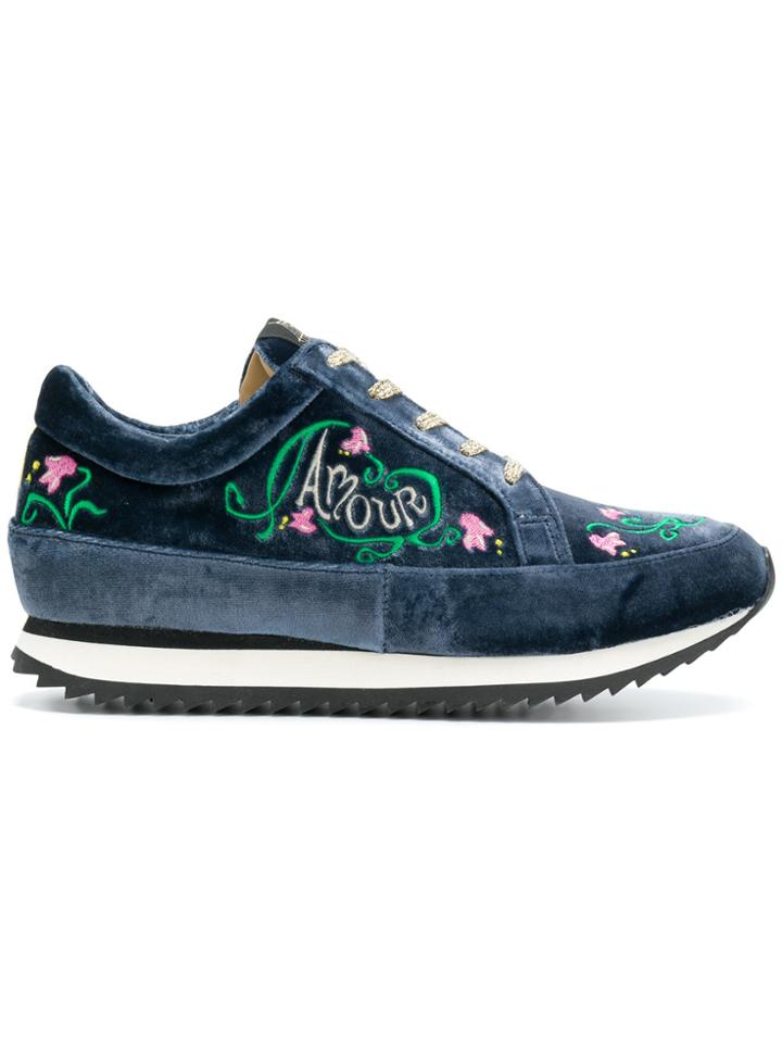 Charlotte Olympia Work It! Amour Sneakers - Blue
