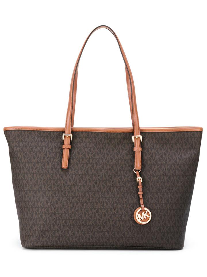 Michael Michael Kors Jet Set Travel Tote, Women's, Brown, Pvc