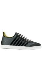 Dsquared2 Stripe Panel Sneakers - Grey