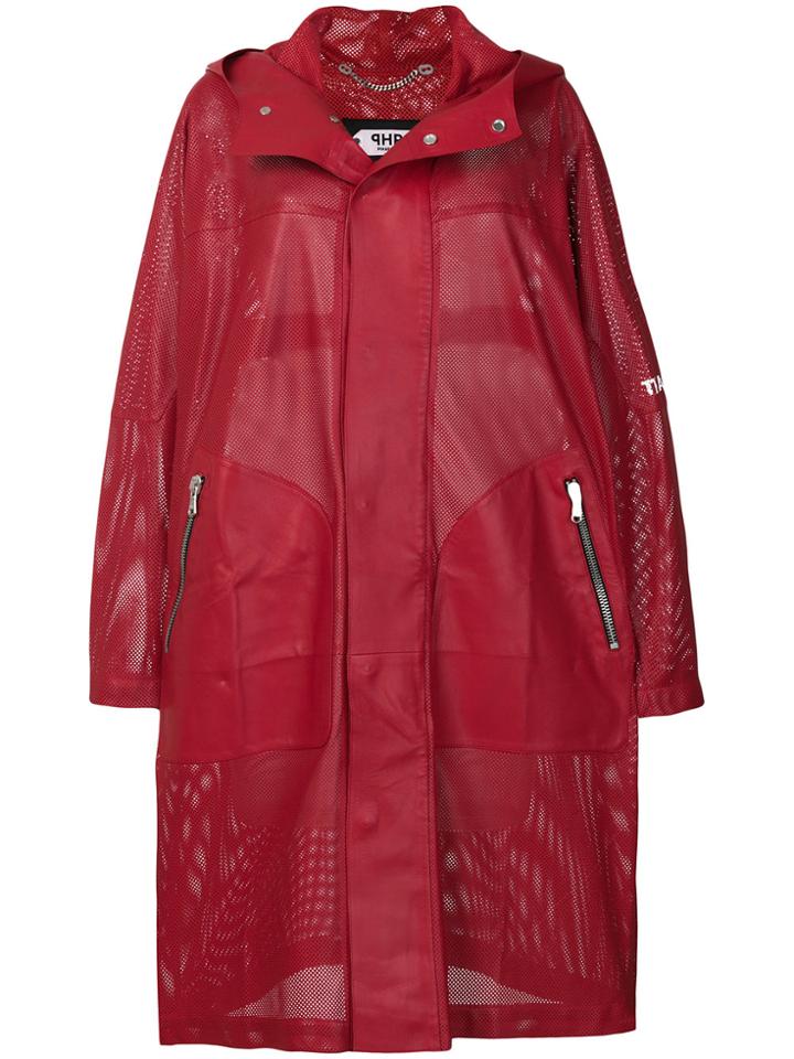 Pihakapi Designer Hooded Coat - Red