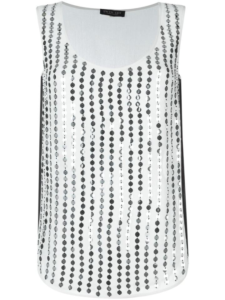 Twin-set Sequinned Tank Top