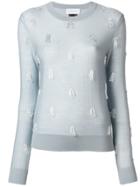 Christian Wijnants Textured Polka Dot Sweater - Grey