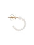 Sophie Bille Brahe Peggy Hoop Earrings - White