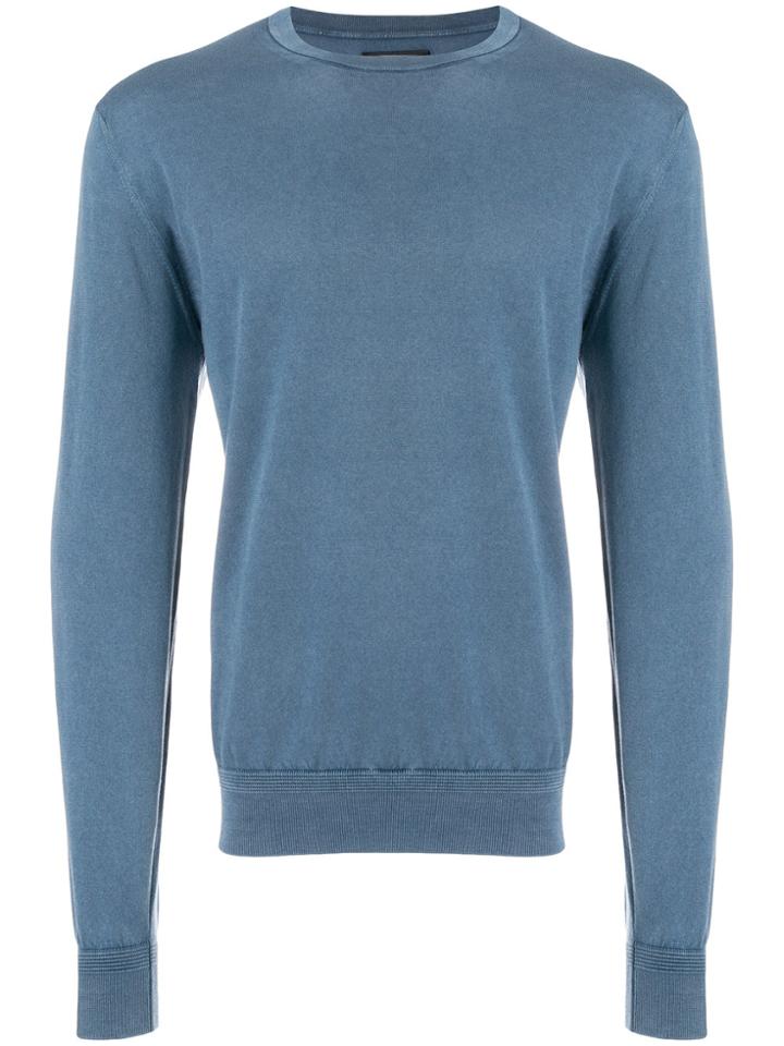 Corneliani Classic Crew Neck Jumper - Blue