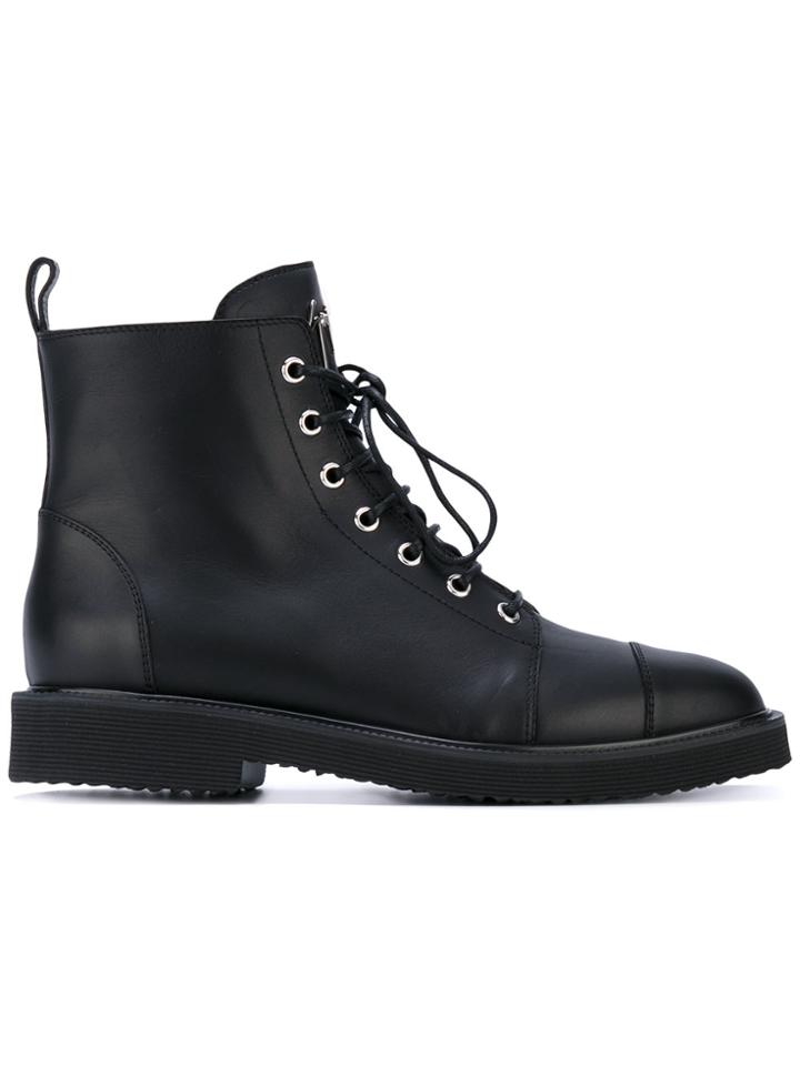 Giuseppe Zanotti Design Lace-up Boots - Black