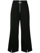 Givenchy Slit Cuff Wide Leg Trousers - Black