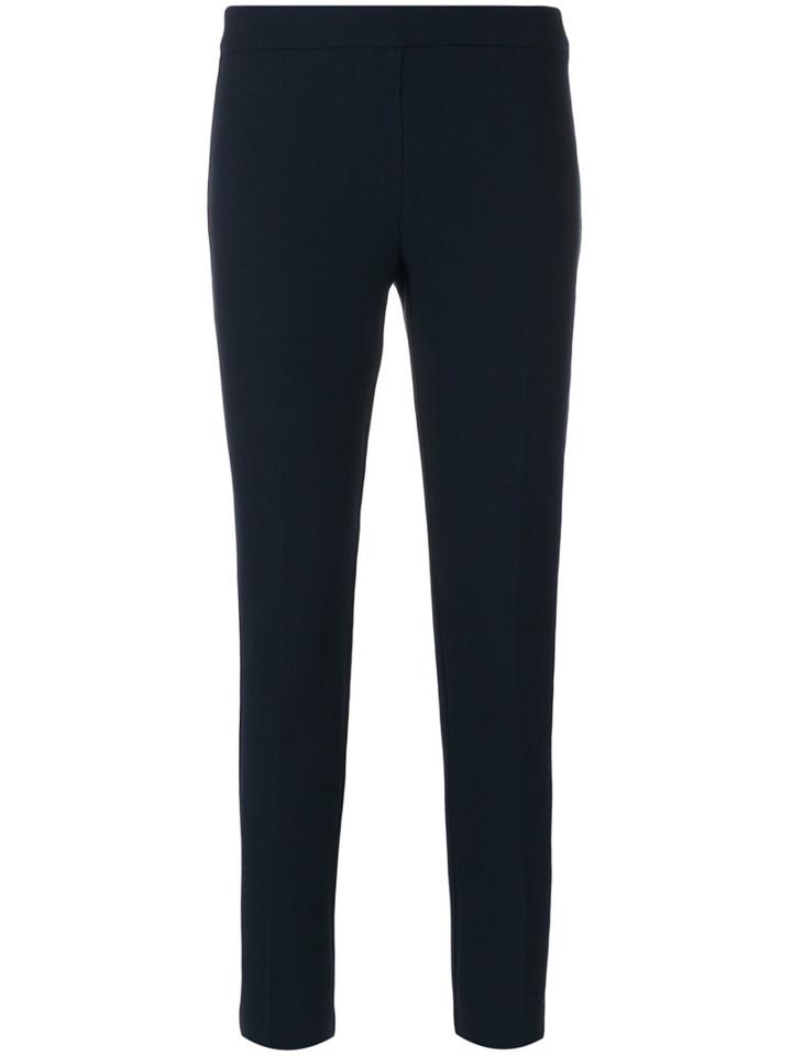 P.a.r.o.s.h. - Tailored Cropped Trousers - Women - Polyamide/spandex/elastane/wool - L, Blue, Polyamide/spandex/elastane/wool