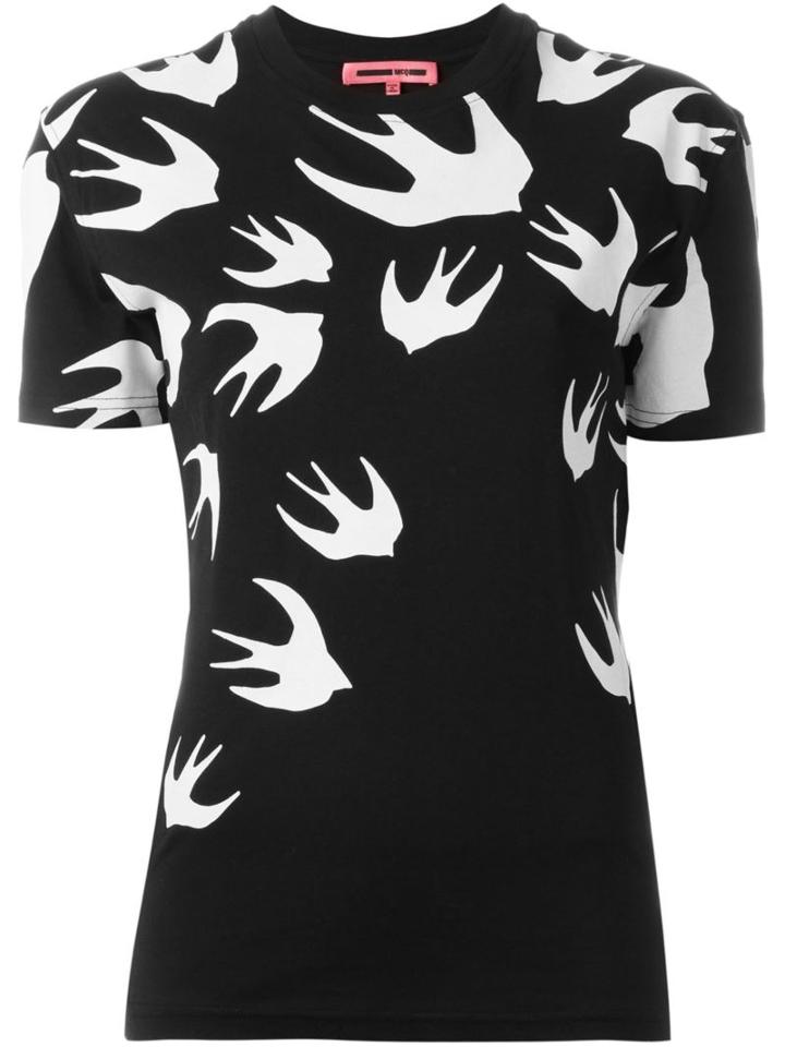 Mcq Alexander Mcqueen Swallow Swarm Print T-shirt