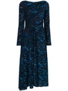 Talbot Runhof Longlseeved Midi Dress - Black
