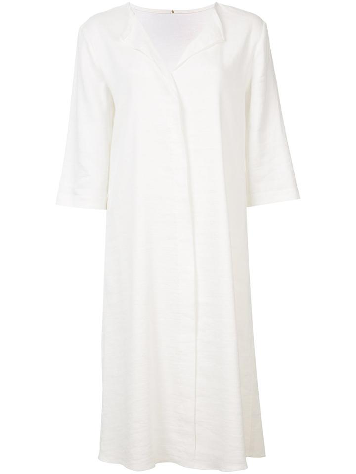 Peter Cohen - Shirt Dress - Women - Linen/flax/spandex/elastane/viscose - M, Women's, White, Linen/flax/spandex/elastane/viscose