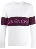 Givenchy Mid-panelled Logo Jumper - White