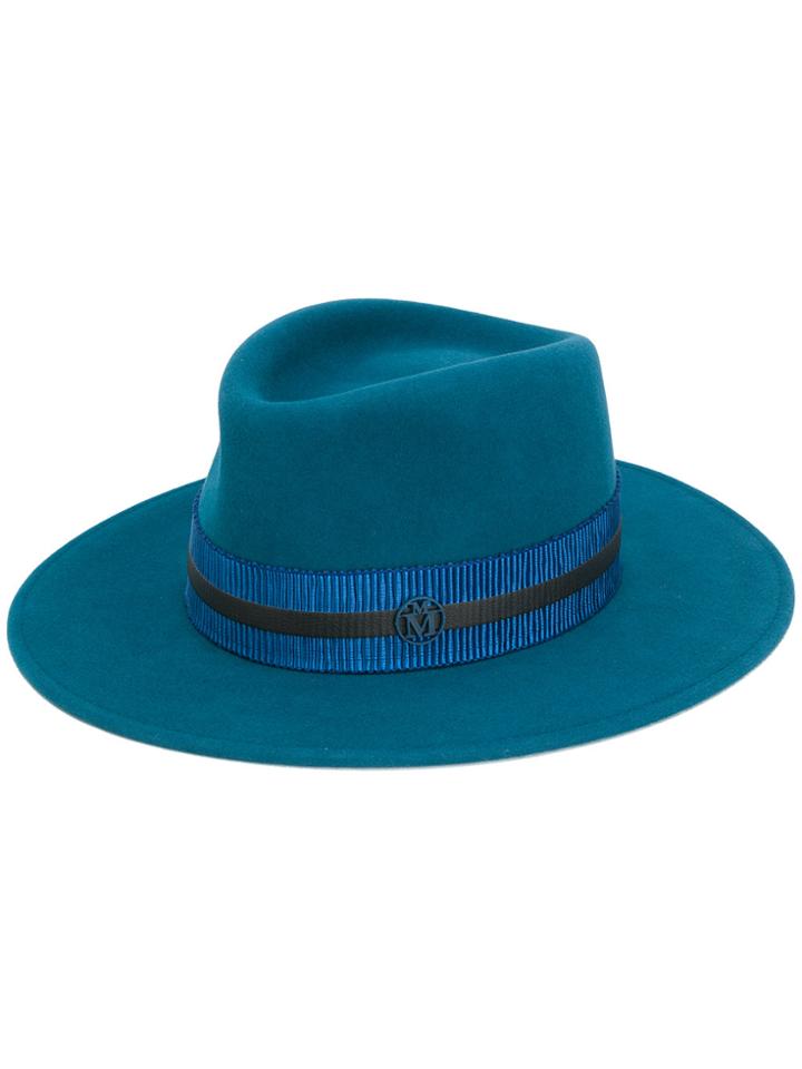 Maison Michel Thadee Hat - Blue