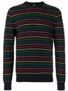 Striped Jumper - Men - Cotton/nylon - L, Black, Cotton/nylon, Ps By Paul Smith