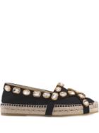 Gucci Crystal Espadrilles - Black