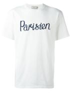 Maison Kitsuné 'parisien' Print T-shirt, Men's, Size: Large, Red, Cotton