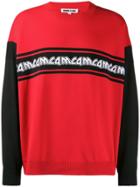 Mcq Alexander Mcqueen Contrast Sleeve Sweater - Red