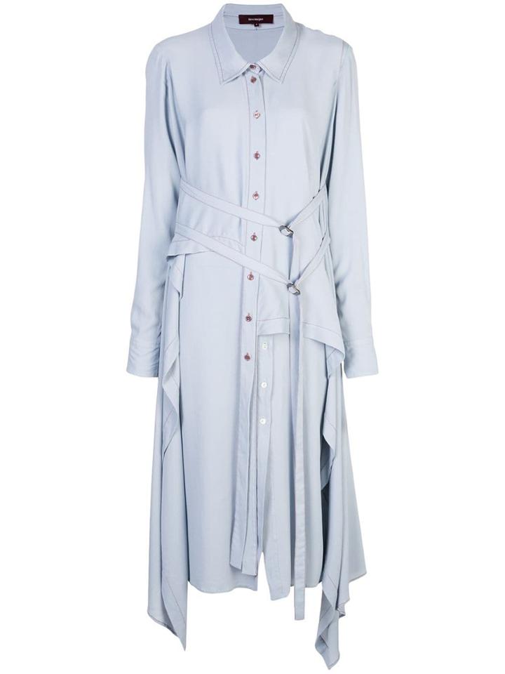 Sies Marjan Shawl Shirt Dress - Blue