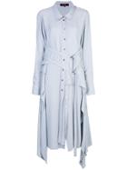 Sies Marjan Shawl Shirt Dress - Blue