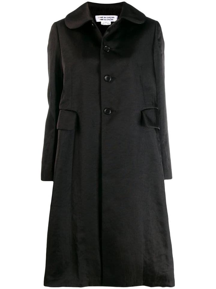 Comme Des Garçons Comme Des Garçons Loose-fit Long Coat - Black