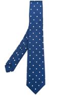 Kiton Polka-dot Print Tie - Blue
