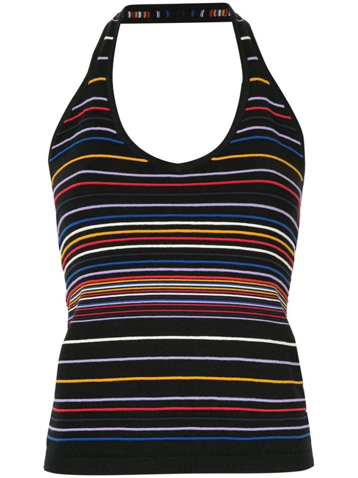 Nagnata Rib Halter Sports Top - Black