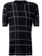The Viridi-anne - Checked T-shirt - Men - Cotton/modal - 4, Black, Cotton/modal