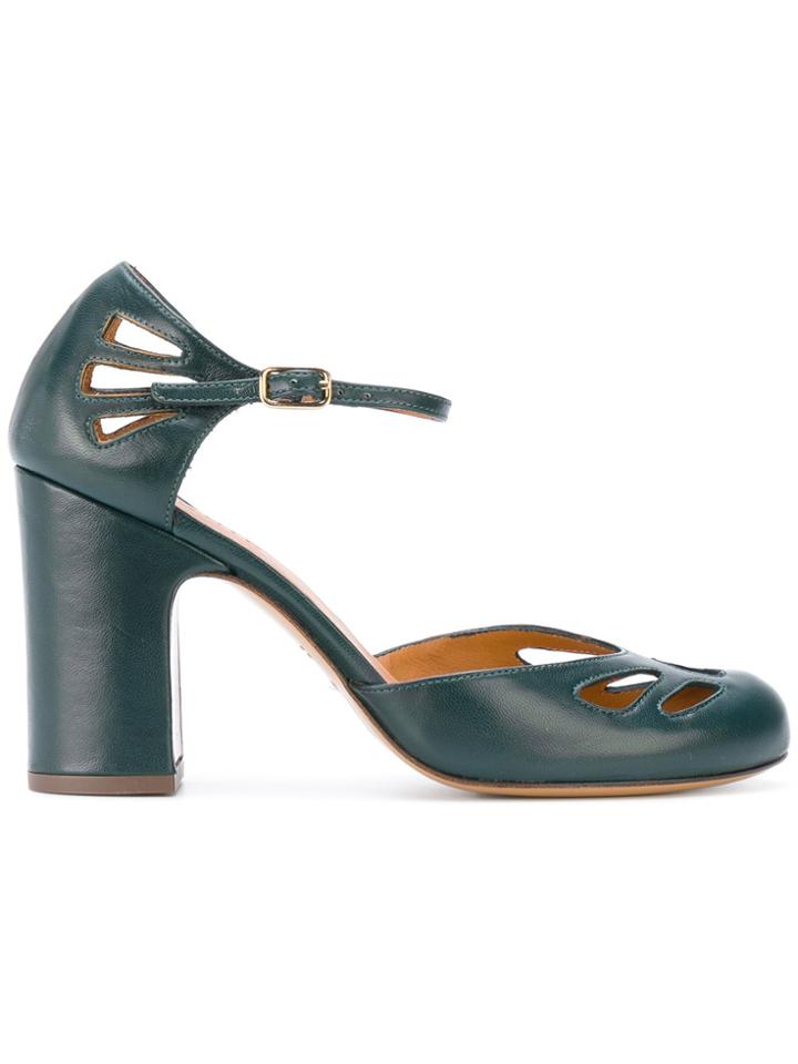 Chie Mihara Cut-detail Pumps - Green