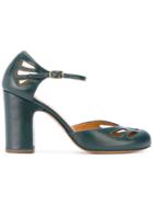 Chie Mihara Cut-detail Pumps - Green