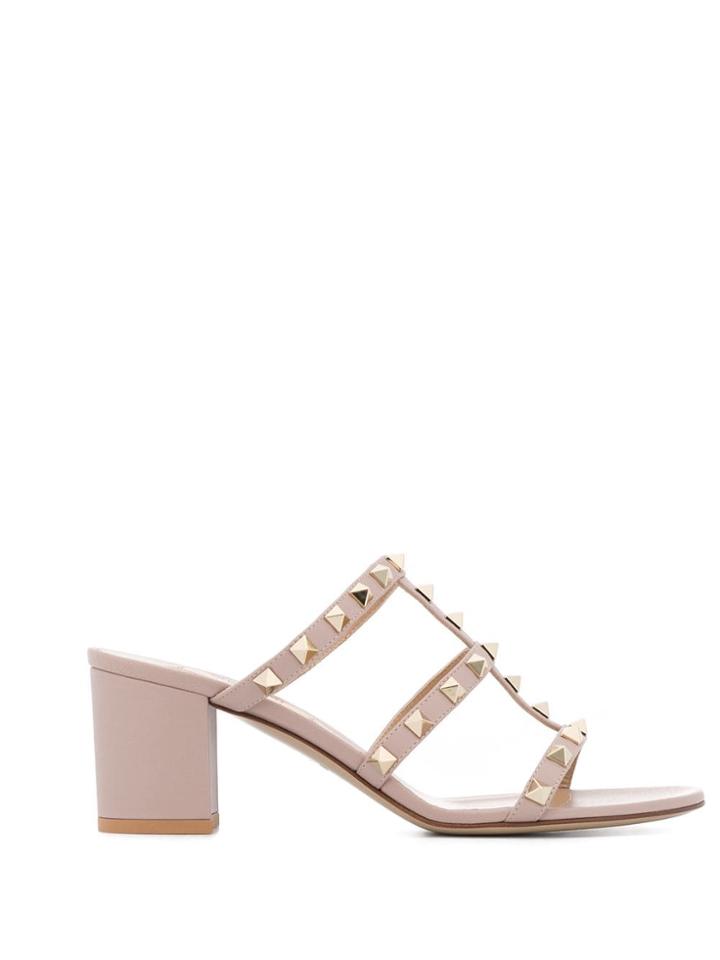 Valentino Valentino Garavani Rockstud Mule Sandals - Neutrals